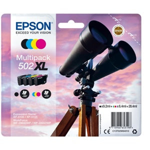 Epson Original 502XL High Capacity Inkjet Cartridge Multipack