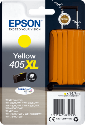 Epson Original 405XL Yellow High Capacity Ink Cartridge C13T05H44010