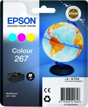 Epson Original 267 Tri Colour Ink Cartridge (C13T26704010)