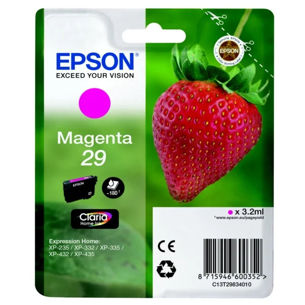 Epson Original 29 Magenta Ink Cartridge (T2983)