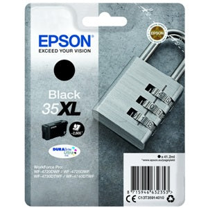 Epson Original 35XL Black High Capacity Inkjet Cartridge (C13T35914010)