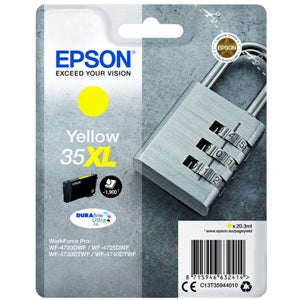 Epson Original 35XL Yellow High Capacity Inkjet Cartridge (C13T35944010)