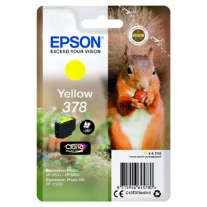Epson Original 378 Yellow Inkjet Cartridge (C13T37844010)