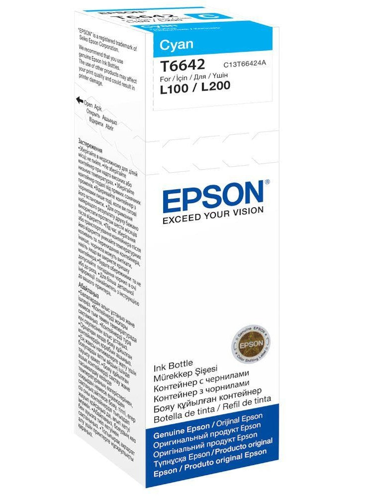 Epson Original T6642 Cyan Ink Bottle