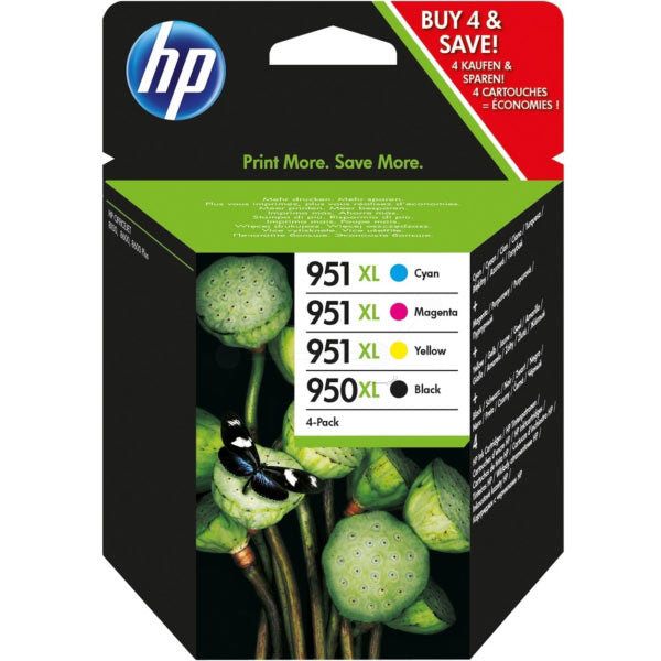 HP Original 950XL/951XL Combo Pack Of 4 Ink Cartridges (C2P43AE)
