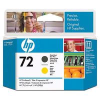 HP 72 Original Printhead Matte Black And Yellow C9384A