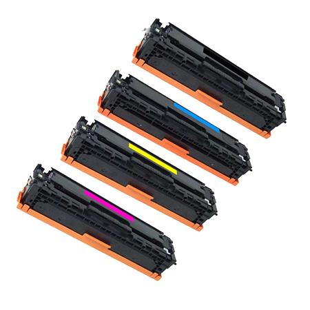 HP Compatible CE320A-CE323A BK/C/M/Y Toner Cartridge Set 128A