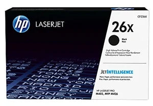 HP Original 26X Black High Capacity Toner Cartridge (CF226X)