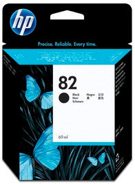 HP Original No. 82 Black Ink Cartridge (CH565A)