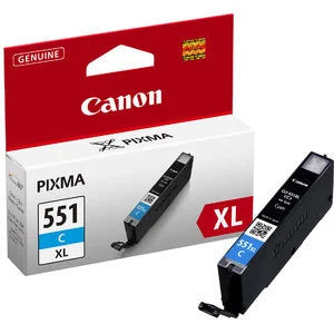 Canon Original CLI-551XLC Cyan High Capacity Ink Cartridge (6444B001)