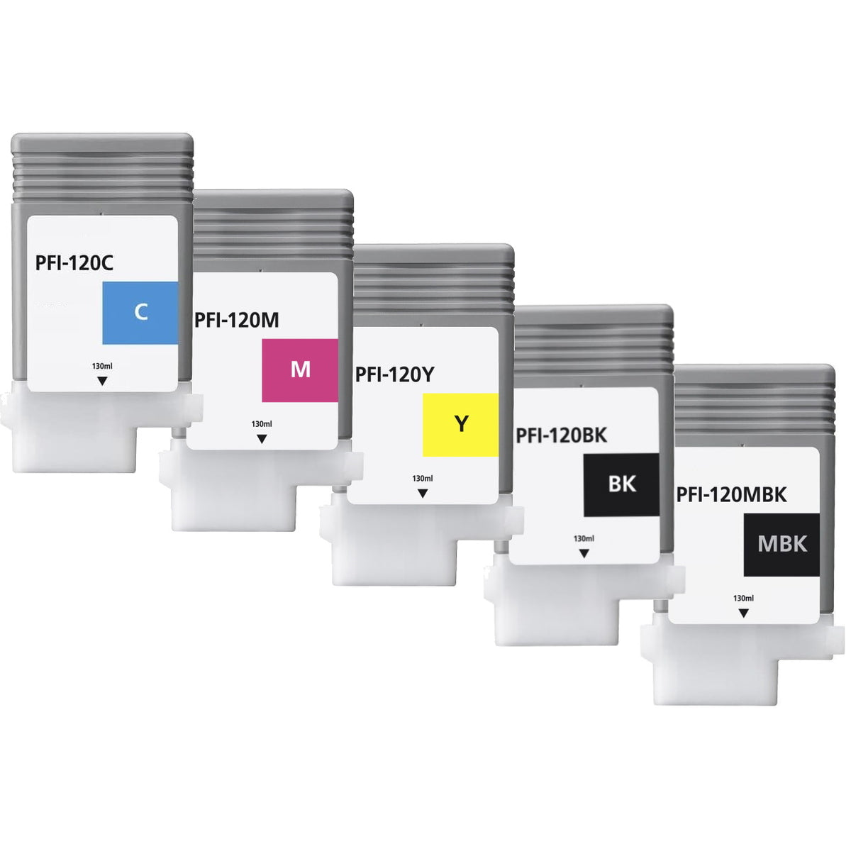 Compatible Canon PFI-120 5 Colour Ink Cartridge Multipack