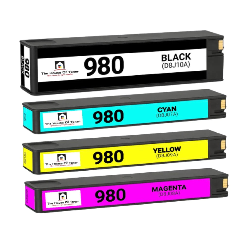 Compatible Multipack HP 980 Full Set Ink Cartridges (4 Pack)