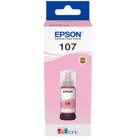 Original Epson 107 Light Magenta Ink Bottle (C13T09B640)
