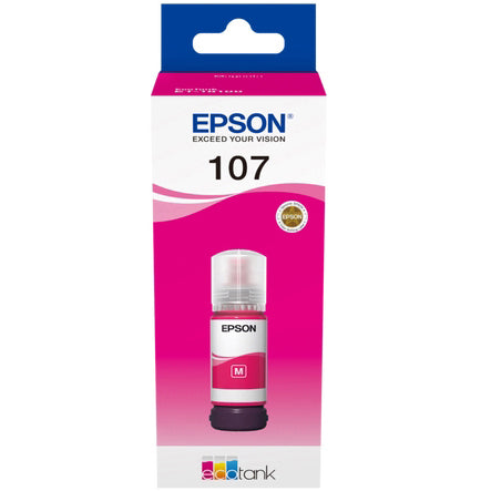 Original Epson 107 Magenta Ink Bottle (C13T09B340)