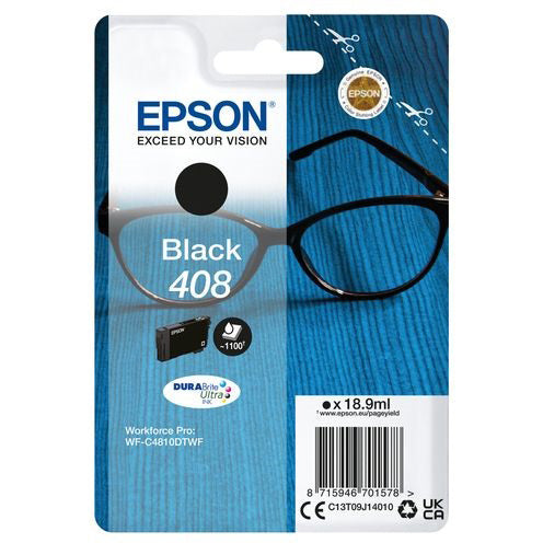 Original Epson 408 Black Ink Cartridge (C13T09J14010)