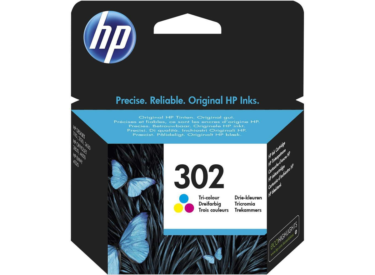 HP Original 302 Colour Ink Cartridge (F6U65AE)