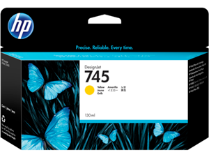 HP Original 745 Yellow Inkjet Cartridge (F9J96A)