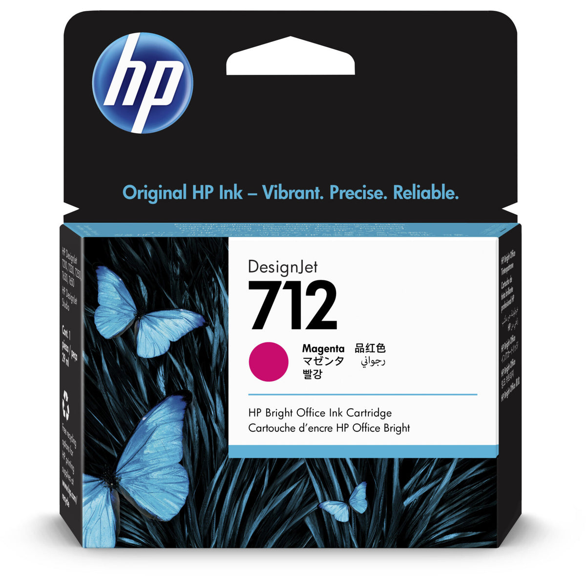 Original HP 712 Magenta Ink Cartridge (3ED68A)