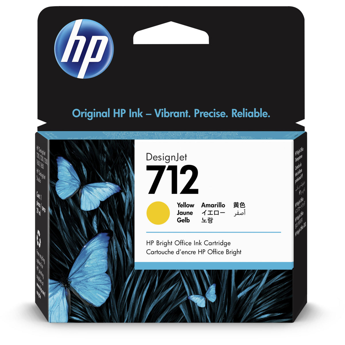 Original HP 712 Yellow Ink Cartridge (3ED69A)