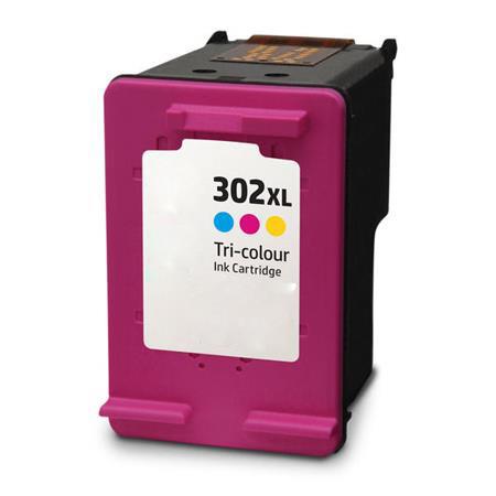 HP 302XL Remanufactured High Capacity Colour Ink Cartridge F6U67AE