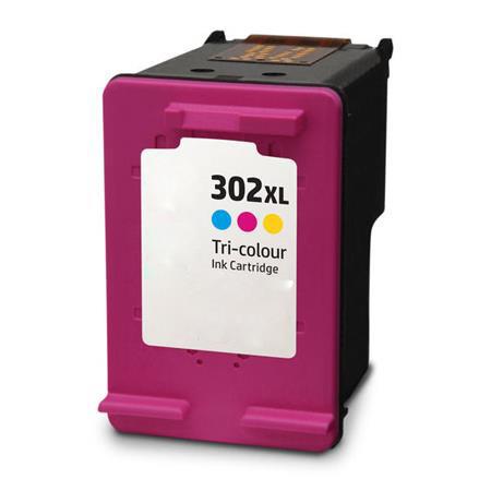 HP Remanufactured 302XL High Capacity Colour Ink Cartridge (F6U67AE)