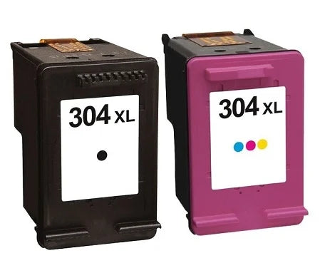 HP 304XL Remanufactured High Capacity Black / Colour Ink Cartridge Set