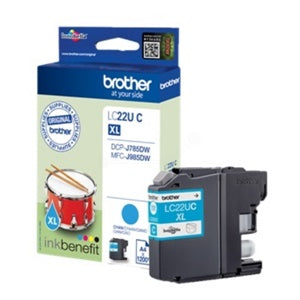 Brother Original LC22UC High Capacity Cyan Ink Cartridge