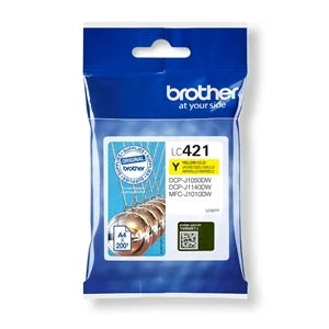 Brother Original LC421Y Yellow Ink Cartridge
