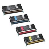 Lexmark Compatible C746 BK/C/M/Y Toner Cartridge Set