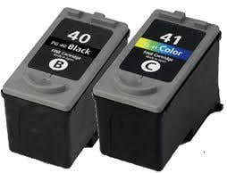 Canon Remanufactured PG40 CL41 Black Colour Ink Cartridge Set