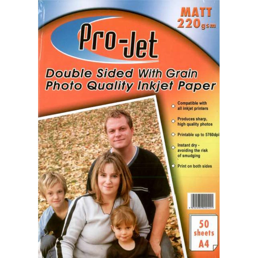 Projet 220gsm Double Sided Photo Paper 50 Sheets