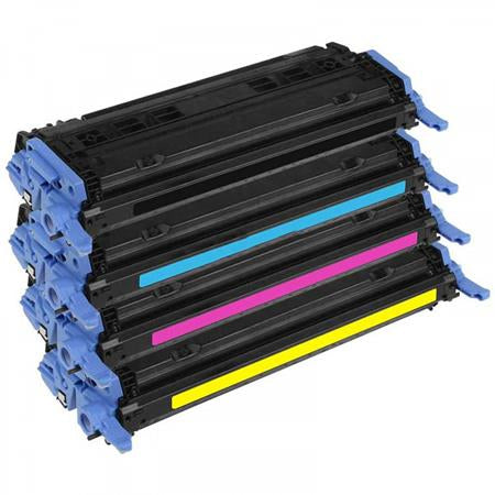 HP Compatible Q6000A-Q6003A (124A) BK/C/M/Y Toner Cartridge Set