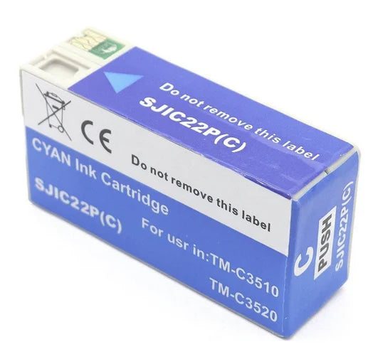 Compatible Epson SJIC22P(C) Cyan Pigment Ink Cartridge - (C33S020602)
