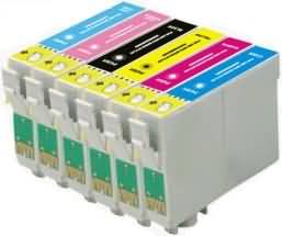 Epson Compatible T0801/T0802/T0803/T0804/T0805/T0806 Cartridges Full Set