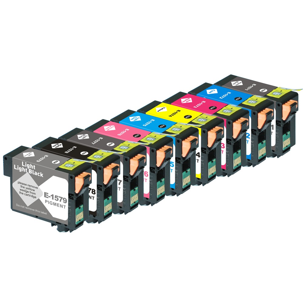 Epson Compatible T1571XL Ink Cartridge Set (9)