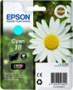 Epson Original 18 Cyan Ink Cartridge (T1802)