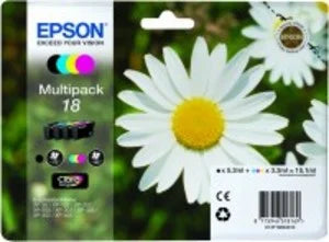 Epson Original 18 Colour Multipack 4 Cartridges (T1806)