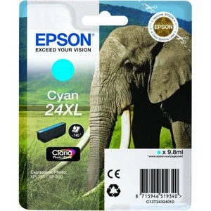 Epson Original 24XL Cyan High Capacity Ink Cartridge (T2432)