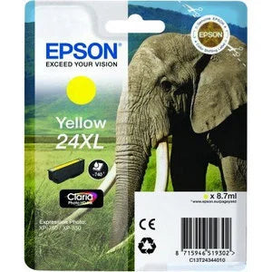 Epson Original 24XL Yellow High Capacity Ink Cartridge (T2434)