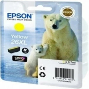 Epson Original 26XL Yellow High Capacity Ink Cartridge (T2634)