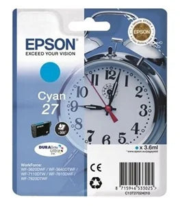 Epson Original 27 Cyan Ink Cartridge (T2702)