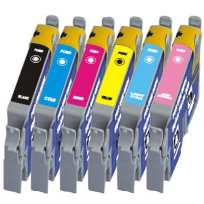 Epson Compatible T0331 T0332 T0333 T0334 T0335 T0336 Ink Cartridge Set (6)