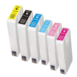 Epson Compatible T5591 T5592 T5593 T5594 T5595 T5596 Ink Cartridge Set (6)