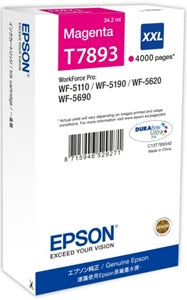 Epson Original T7893 XXL Magenta Extra High Capacity Ink Cartridge (C13T789340)