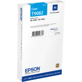 Epson Original T9082 Cyan High Capacity Inkjet Cartridge (C13T908240)