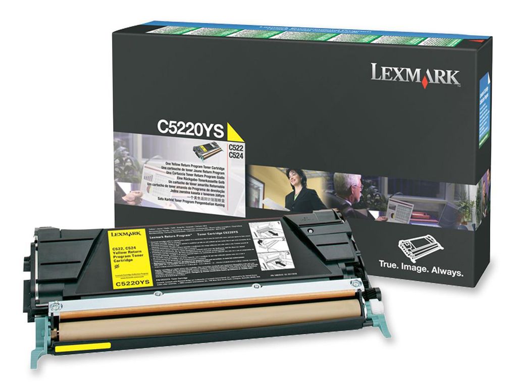 Compatible Lexmark C5220YS Yellow Return Program Toner Cartridge (00C5220YS)