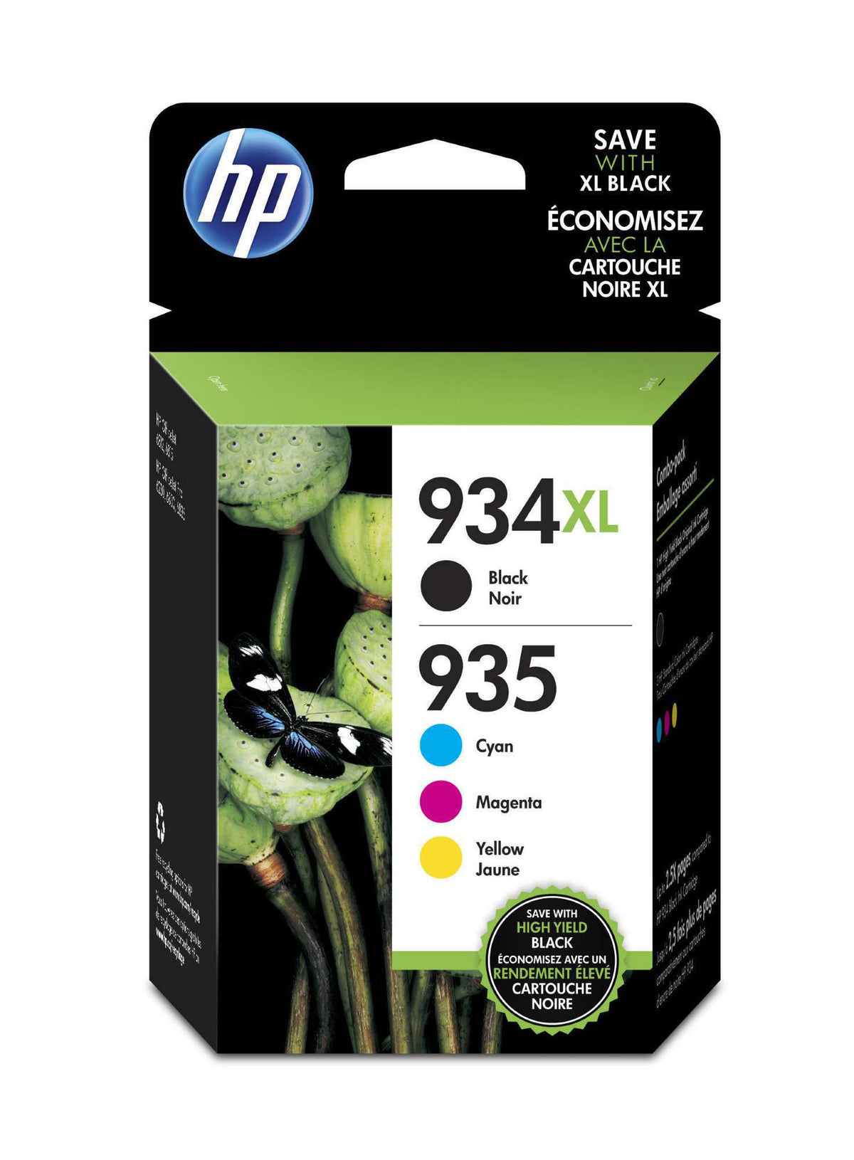 HP Original 934XL/935XL Combo Pack Of 4 Ink Cartridges (X4E14AE)