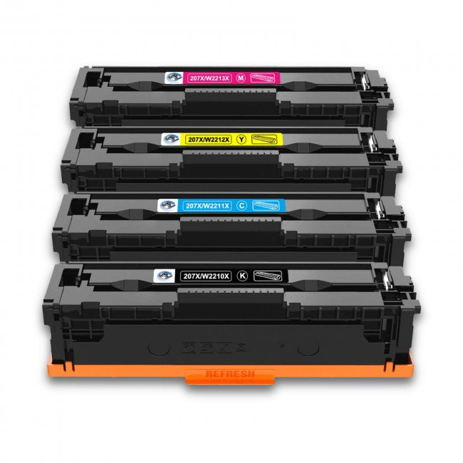 Compatible High Capacity HP 207X 4 Colour Laser Toner Multipack