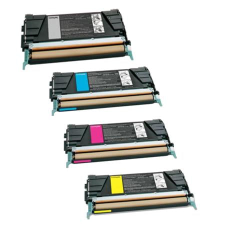 Compatible Multipack Lexmark C734A2KG-YG Full Set Toner cartridge (4 Pack)