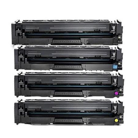 HP Compatible CF540A-CF543A (203A) BK/C/M/Y Toner Cartridge Set